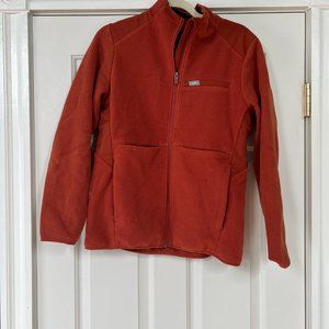 FIGS Burnt Orange Multi-Pocket Fleece Jacket- MEDIUM